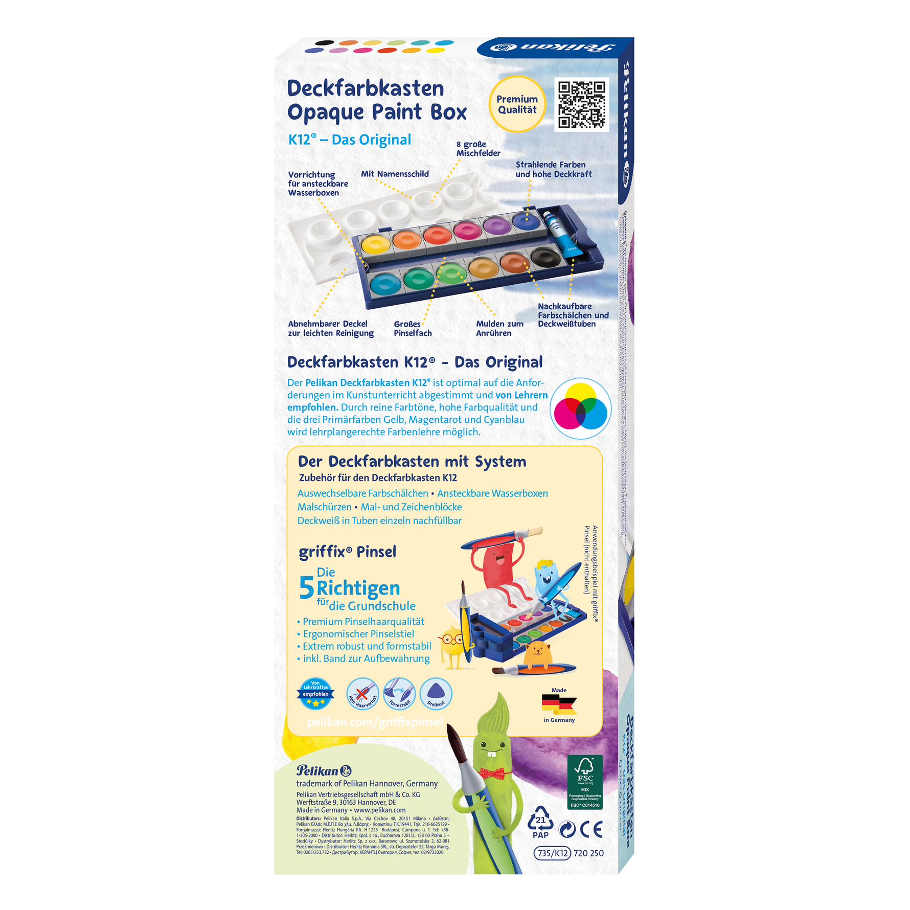 Pelikan Farbkasten K12® – Der Standard für kreative Bildung und Schule – Produktbild 3