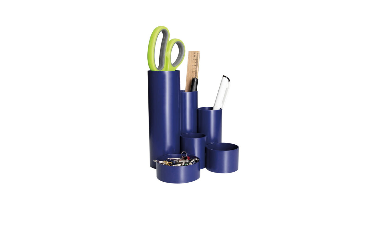 Maul Pen Pot MAULtubo 6 Compartments Blue