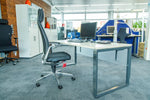 OKA DL7 Schreibtisch 180×80 cm – Cappuccino Struktur – Ausstellungsstück – Kabelkanal – Abholung Wiesbaden - Wiepa Bürofachpartner