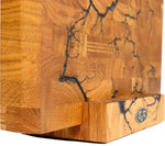 Designer Stirnholzbrett Eiche 35x25x4cm – Unikat mit Lichtenberg-Blitzen