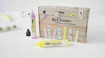 KREUL Bee Happy Kerzenstifte Kreativset zum Bemalen von Kerzen, 6 Stück, bunte Kerzenstifte für kreative Kerzenkunst