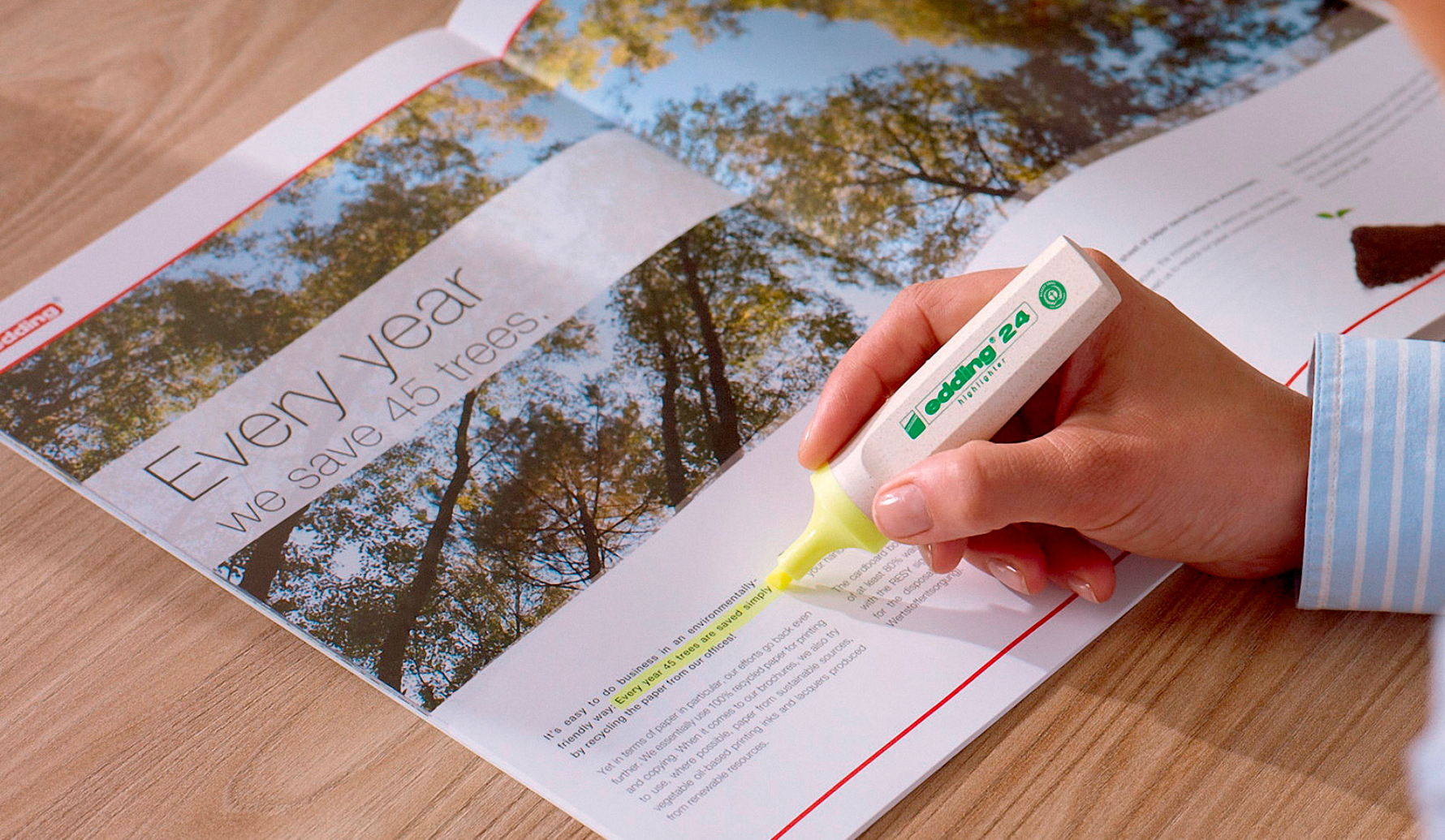 edding Textmarker Highlighter 24 EcoLine – Nachhaltiges Markieren mit dem Blauen Engel – Produktbild 14