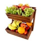 Obstkorb aus Buchenholz 31x32x29 cm als Früchtekorb oder Verkaufsständer