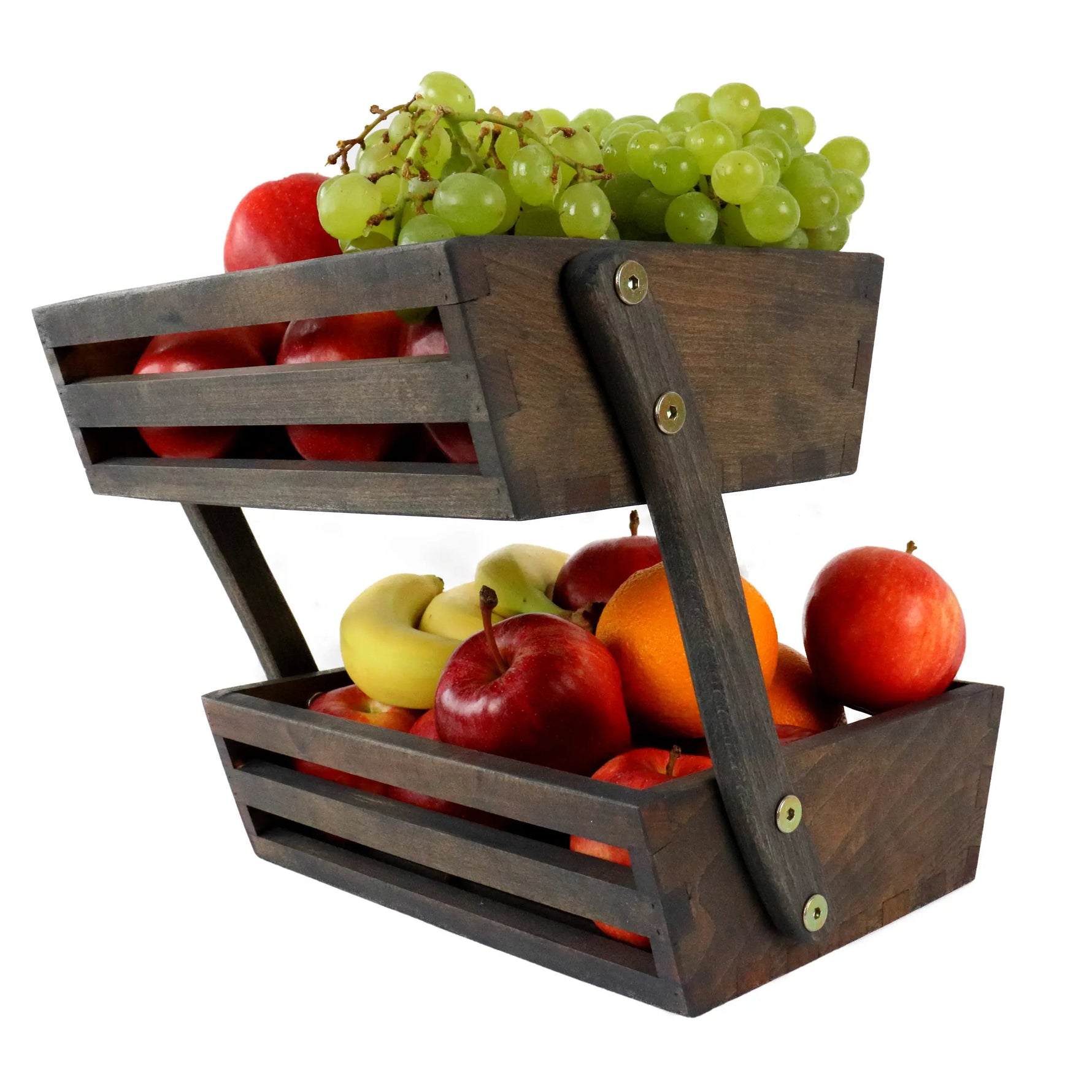Obstkorb aus Buchenholz 31x32x29 cm als Früchtekorb oder Verkaufsständer