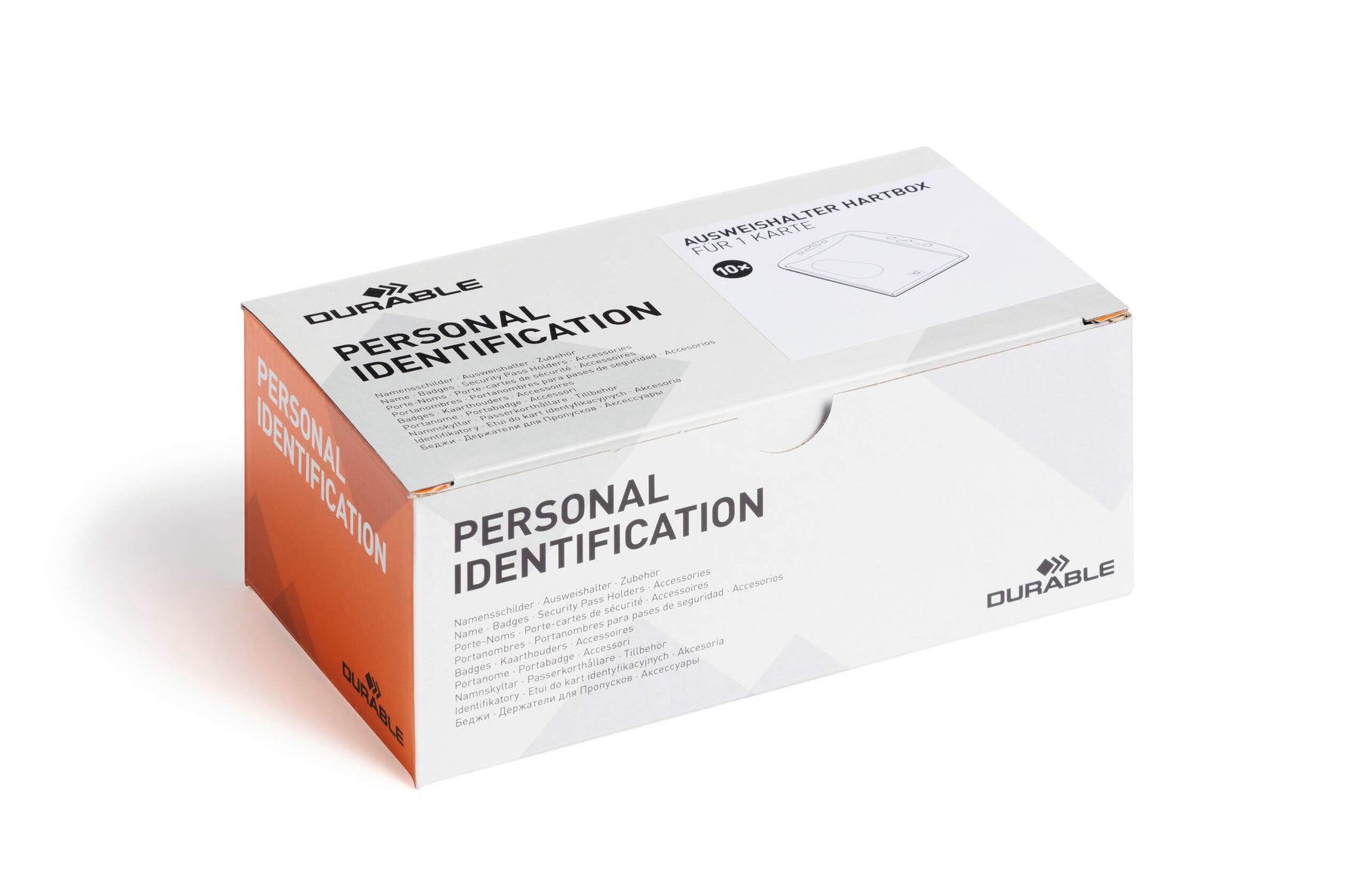 DURABLE Ausweishalter Hartbox – Sicherer Schutz für Betriebs- und Sicherheitsausweise – Produktbild 4