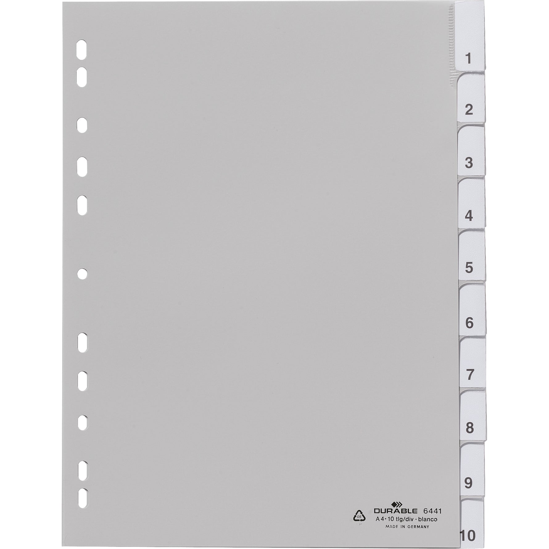DURABLE Ordnerregister 10 Registerblätter