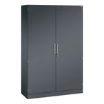 C+P Flügeltürenschrank Asisto 1.200 x 1.980 x 435 mm (B x H x T) schwarzgrau