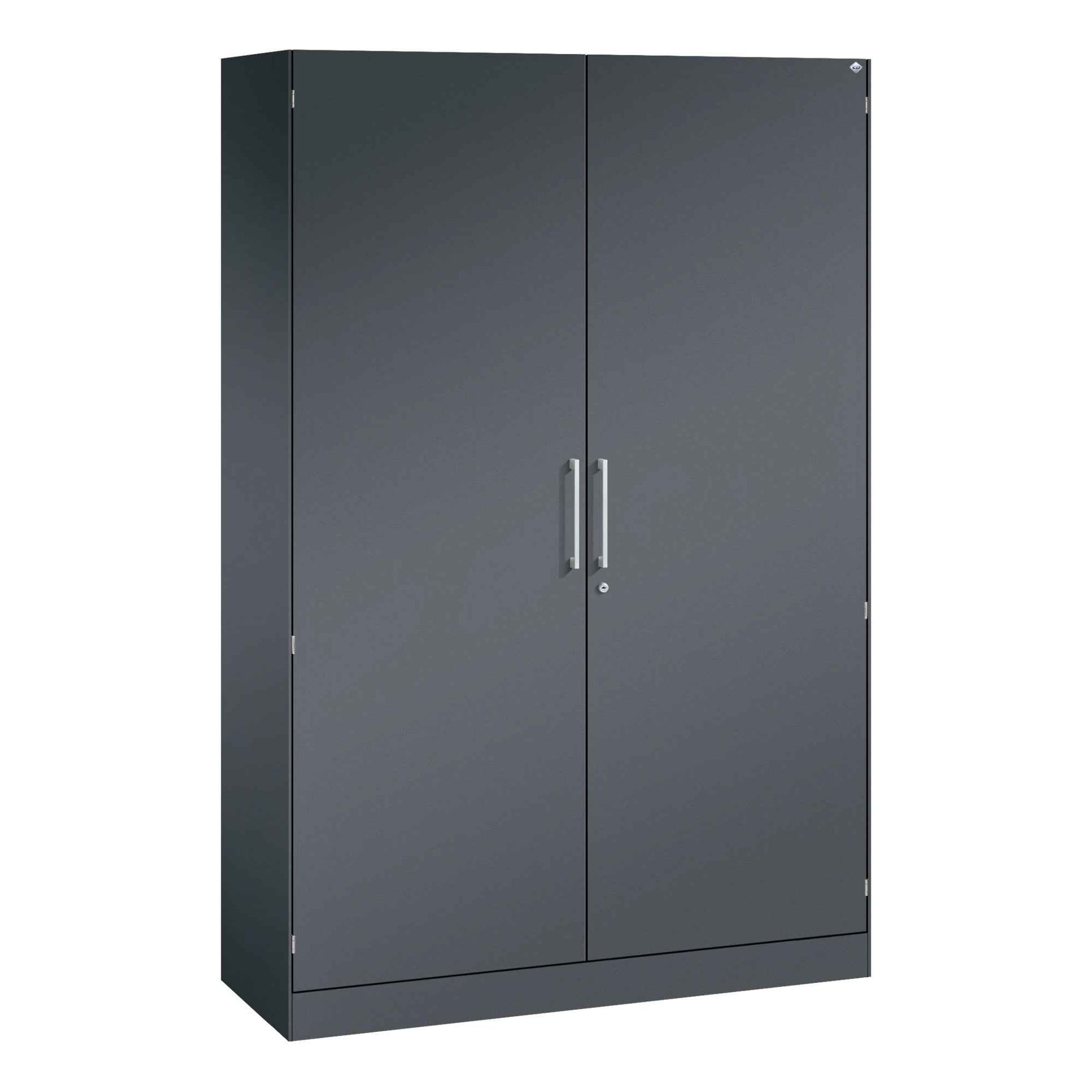 C+P Flügeltürenschrank Asisto 1.200 x 1.980 x 435 mm (B x H x T) schwarzgrau