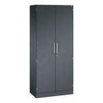 C+P Flügeltürenschrank Asisto 1.200 x 1.980 x 435 mm (B x H x T) schwarzgrau