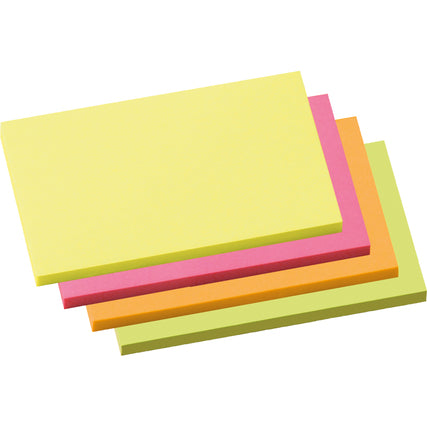 Soennecken Haftnotizen Neon 4er-Pack – Signalstarke Organisation - Wiepa Bürofachpartner