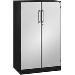 C+P Flügeltürenschrank Asisto 800 x 1.310 x 435 mm (B x H x T) schwarzgrau