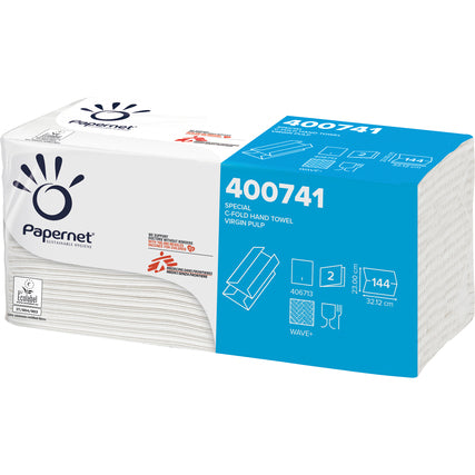Papernet Papierhandtücher Special – 2-lagig, Weiß, C-Falz (2.880 Blatt) - Wiepa Bürofachpartner