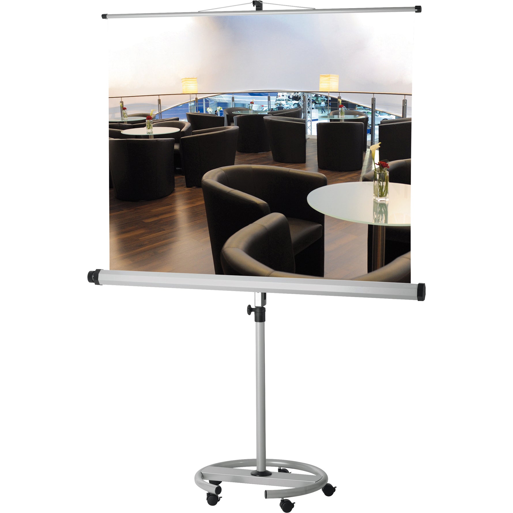 FRANKEN Mobile Stativleinwand PRO 180 x 180 cm (B x H)