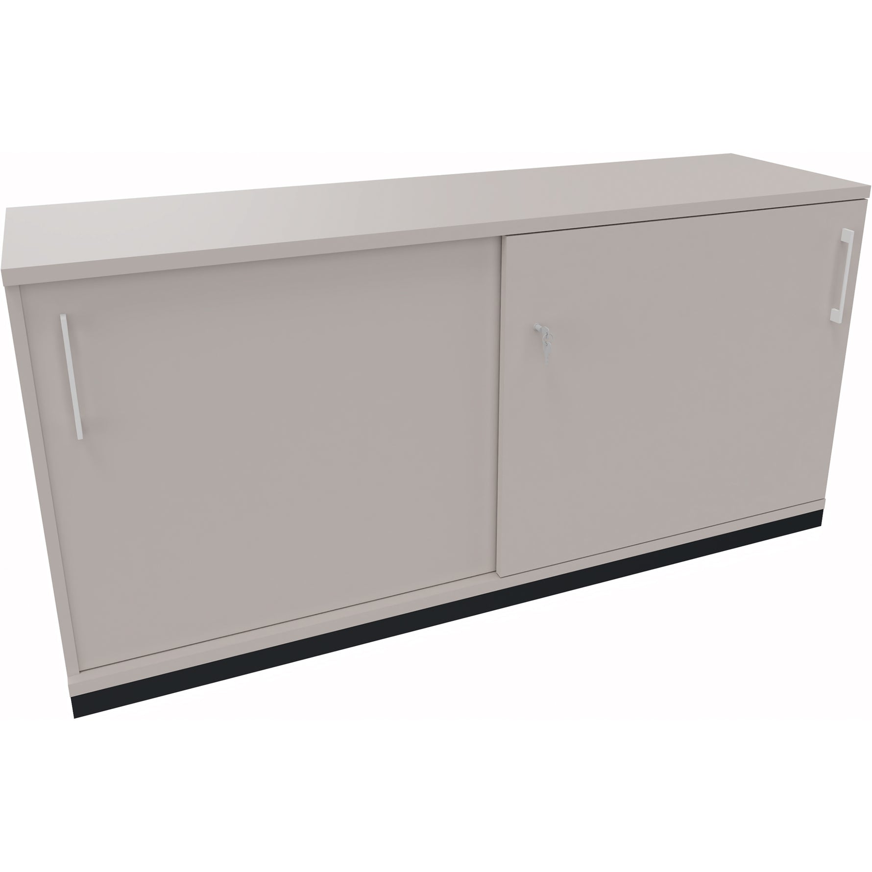 Schiebetürenschrank endless 1.600 x 781 x 442 mm (B x H x T) silberaluminium