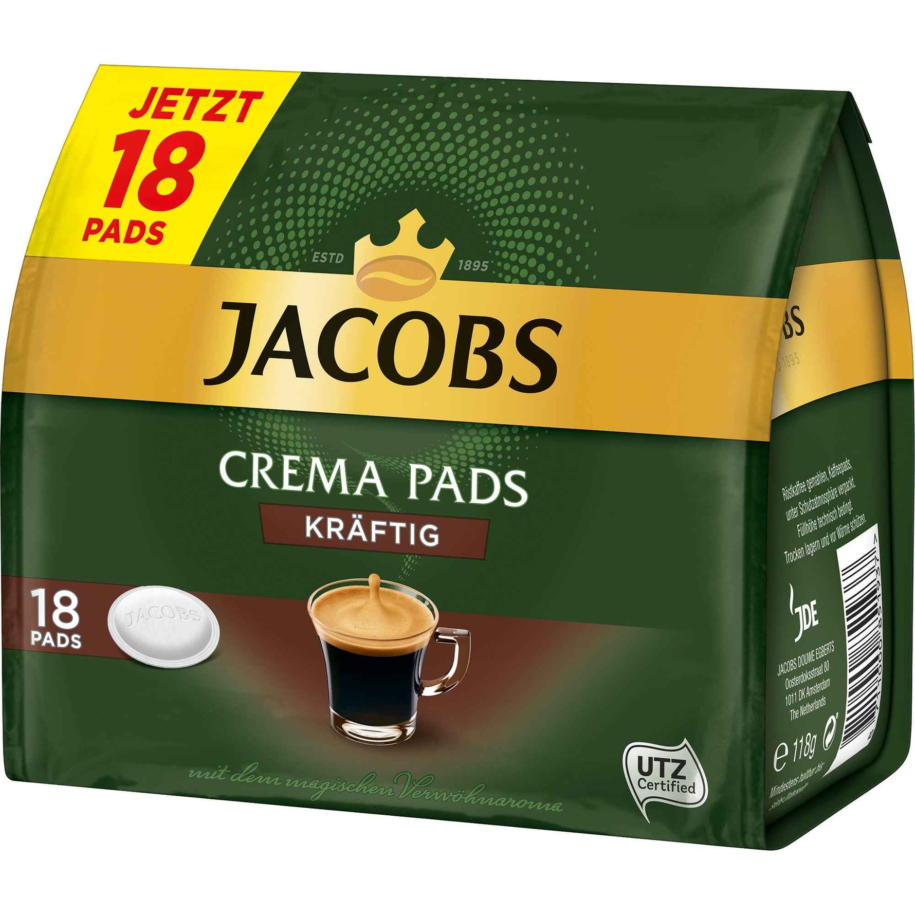JACOBS Kaffeepads Crema Mild