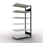 SCHULTE Anbauregal MULTIplus150 beidseitig verwendbar schwarz