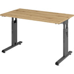 Hammerbacher Schreibtisch O-Serie mini 1.200 x 650-850 x 672 mm (B x H x T)