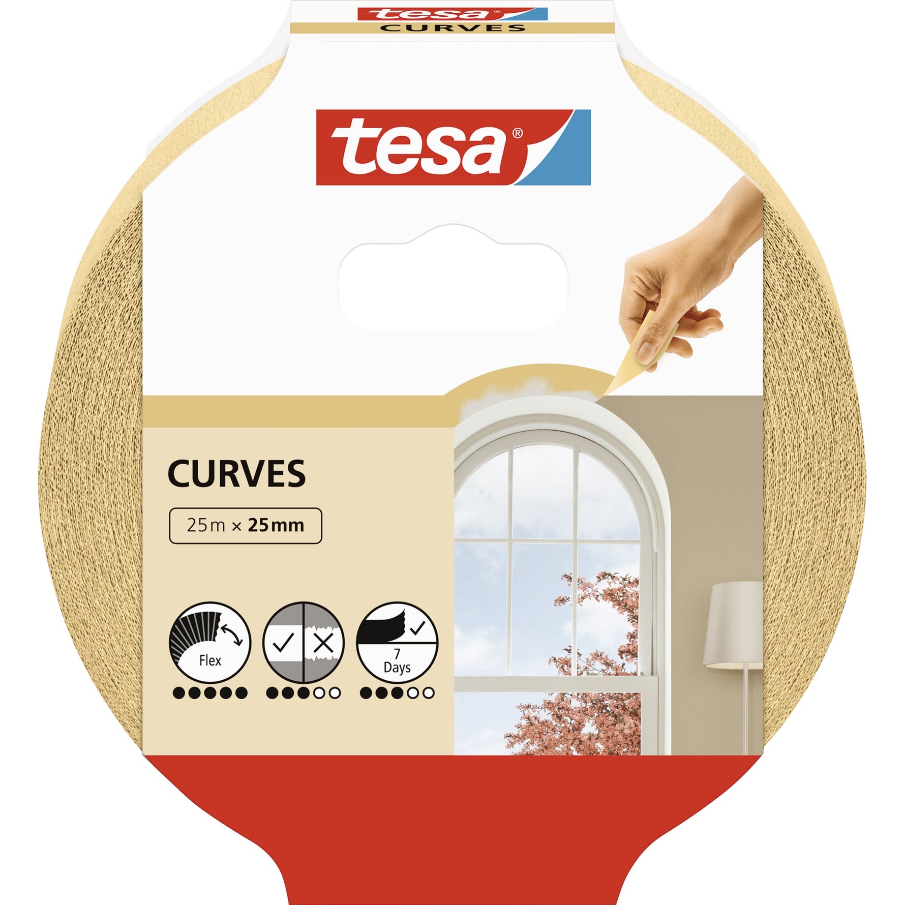 tesa® Kreppband KURVEN
