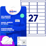 Avery Zweckform Namensetikett wieder ablösbar 63,5 x 29,6 mm (B x H)