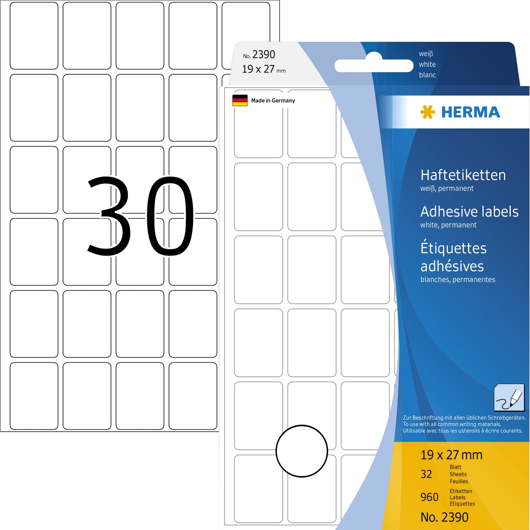 HERMA Universaletikett 19 x 27 mm (B x H)