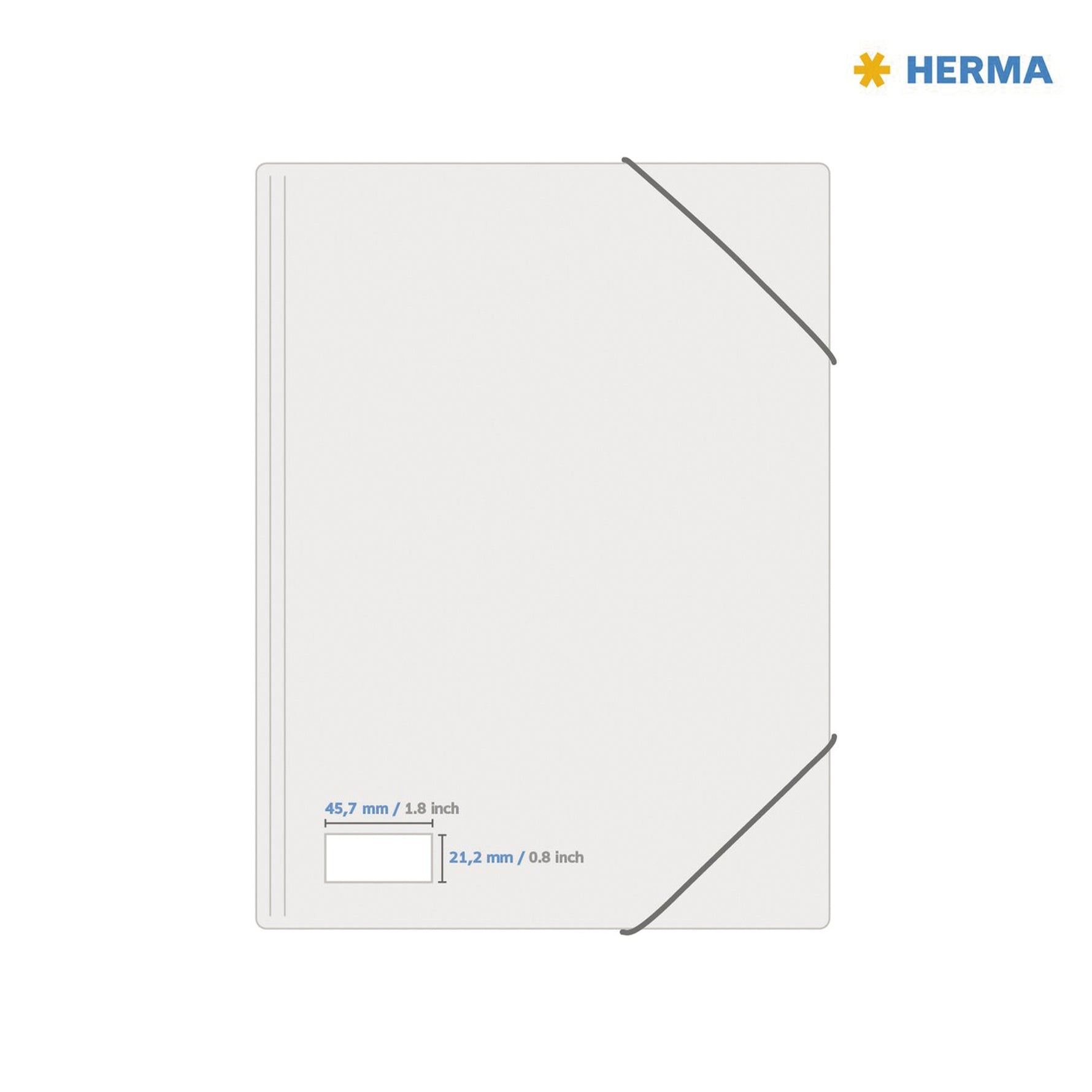 HERMA Typenschildetikett 45,7 x 21,2 mm (B x H) 25 Bl./Pack.