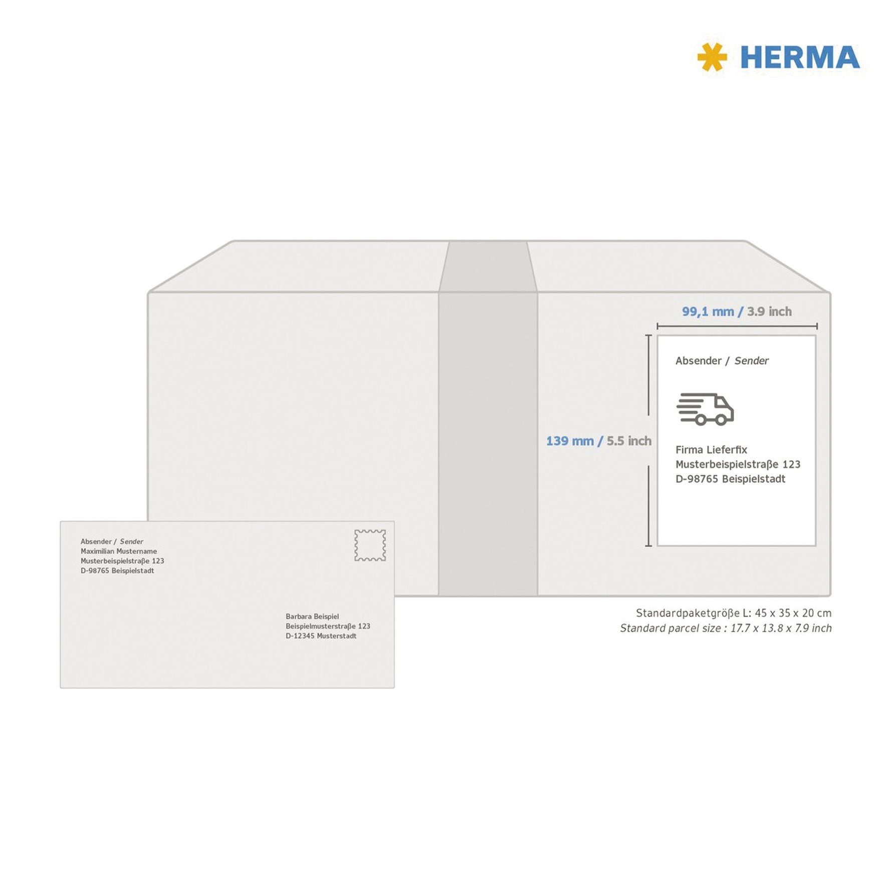 HERMA Folienetikett SPECIAL 99,1 x 139 mm (B x H) 160 Etik./Pack.