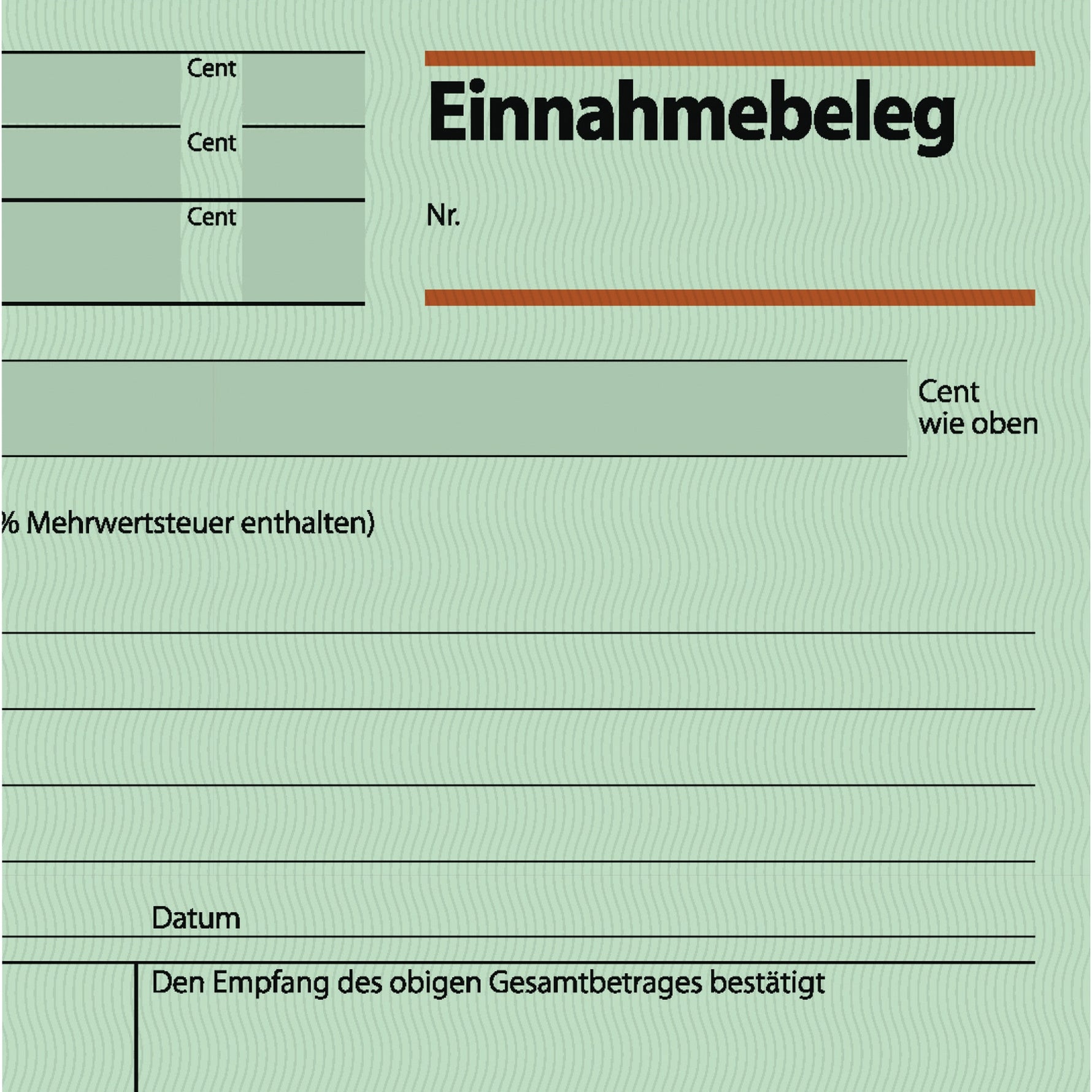 SIGEL Einnahmebeleg EB 615
