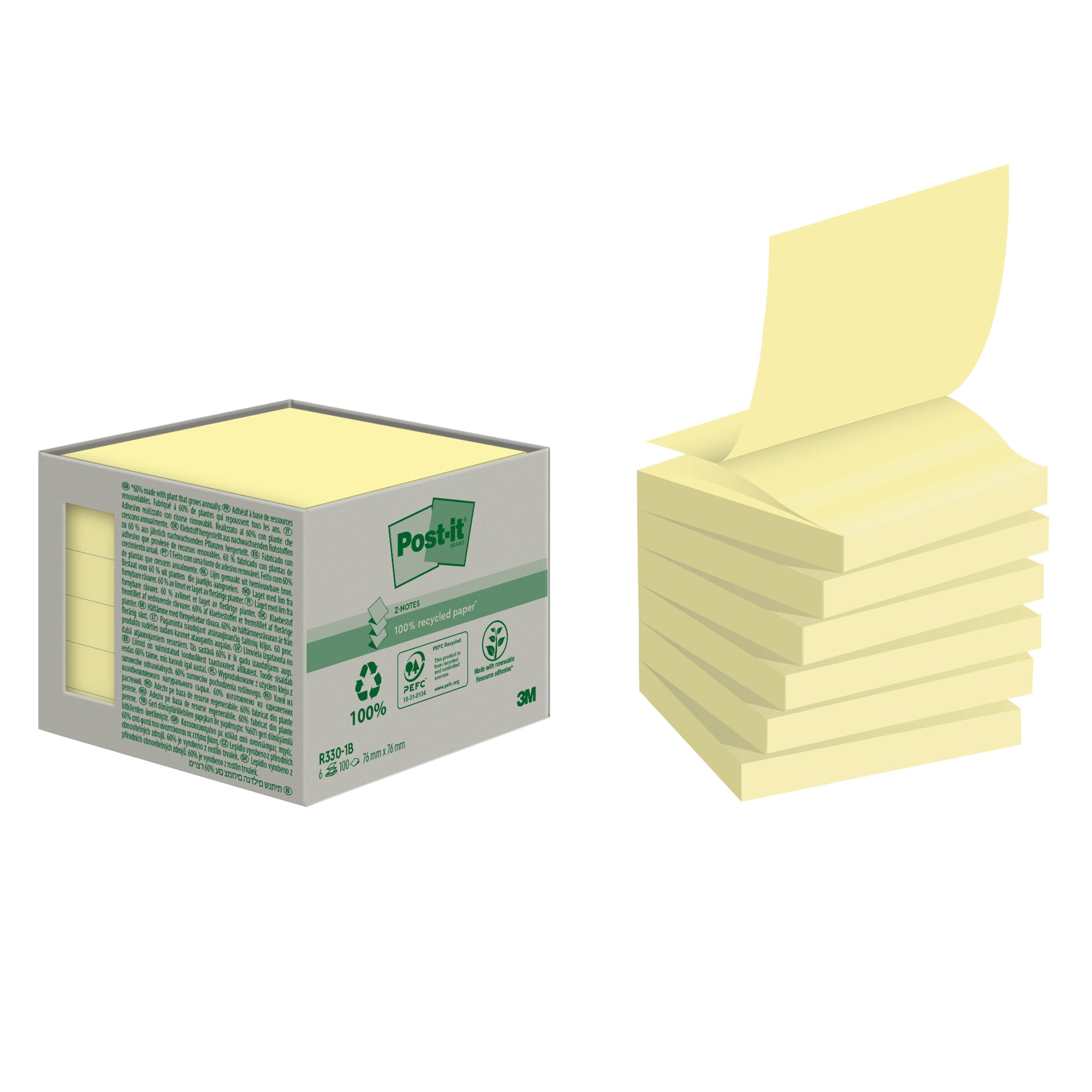 Post-it® Haftnotiz Recycling Z-Notes