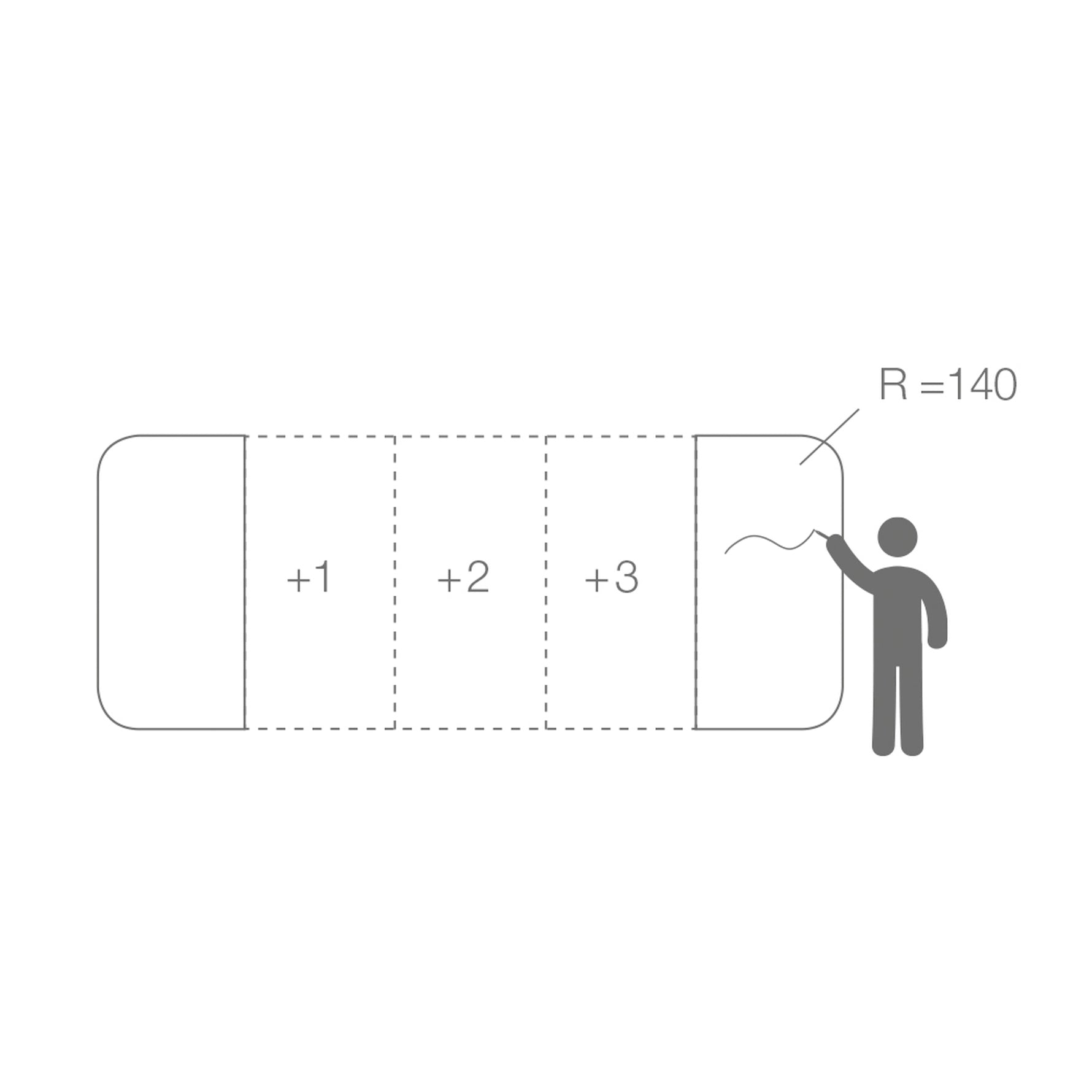 magnetoplan® Whiteboard Infinity Wall X