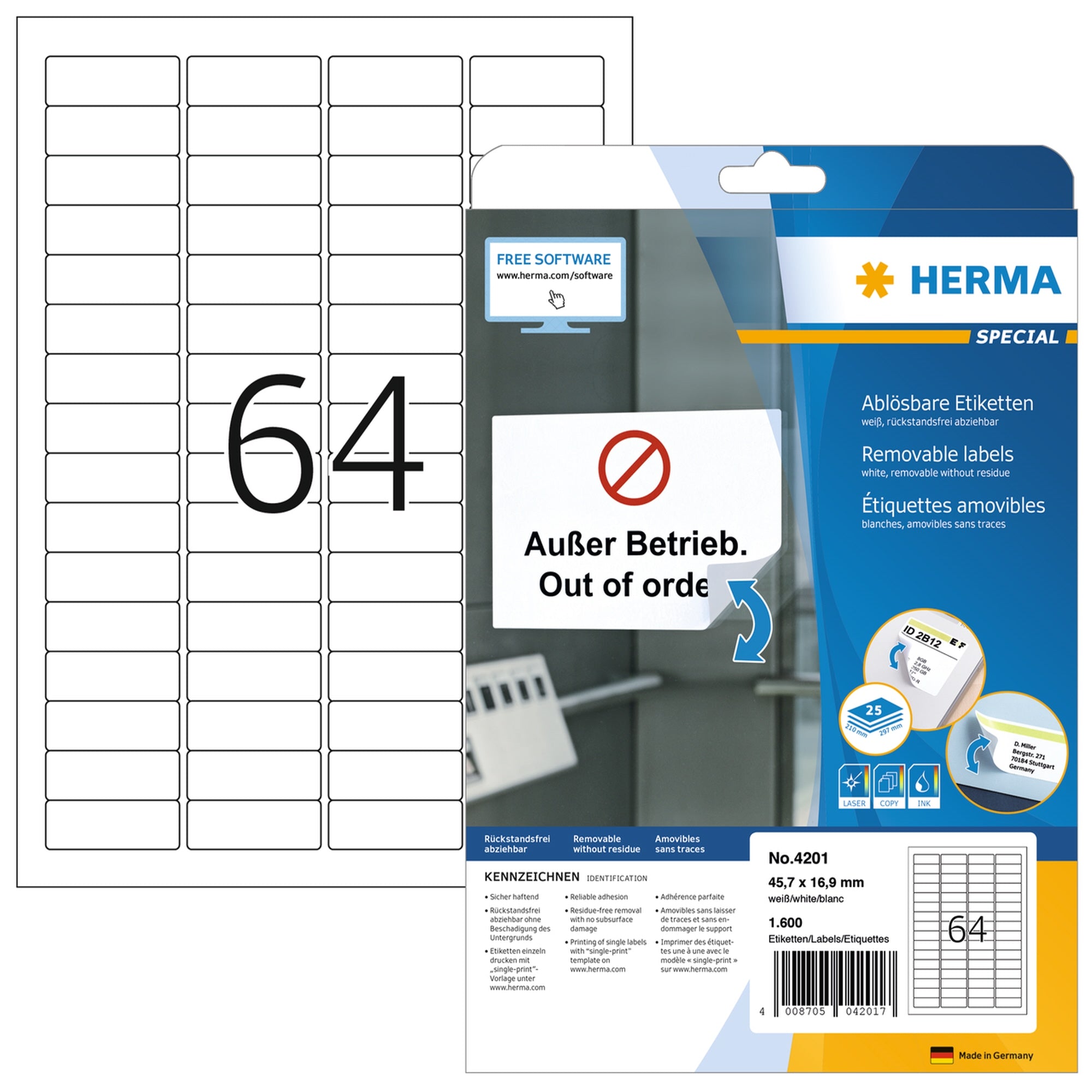 HERMA Sichtreiteretikett
