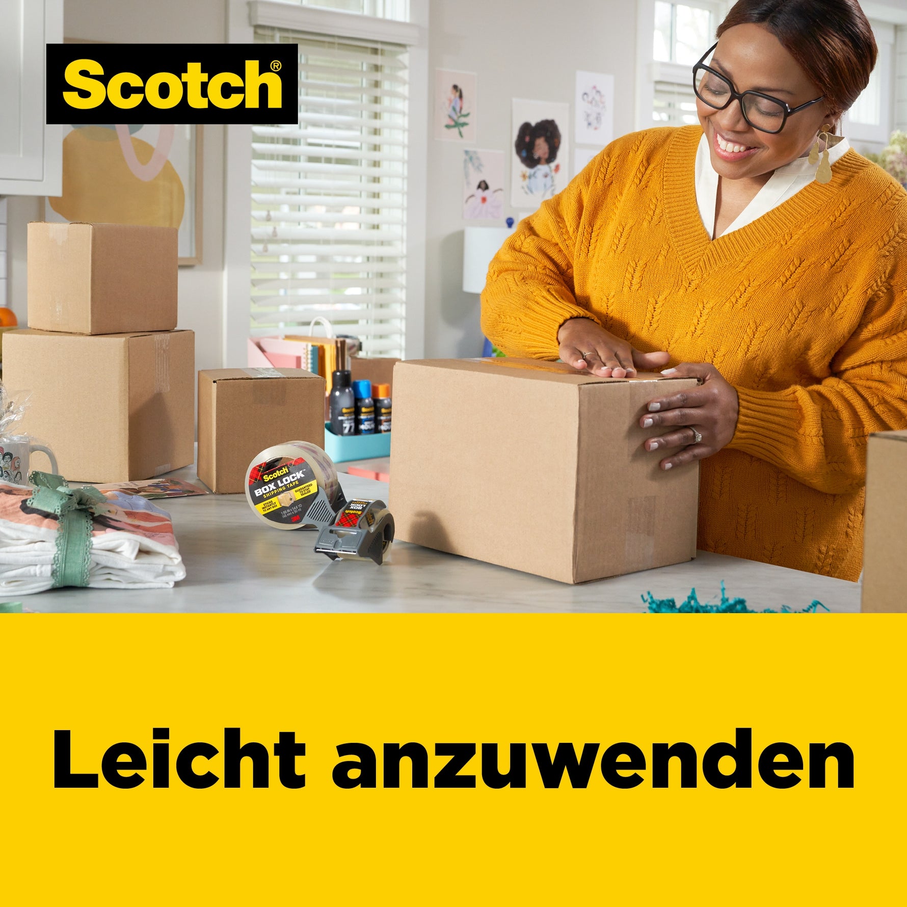 Scotch® Packband Box Lock™ 48 mm x 50 m (B x L) 3 St./Pack.