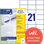 Avery Zweckform Universaletikett ultragrip 70 x 42,3 mm (B x H)
