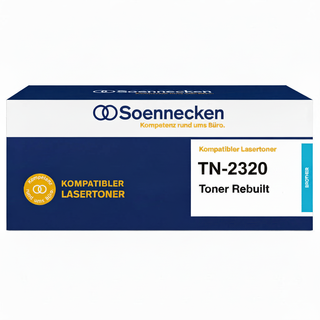 Soennecken Toner Schwarz – Kompatibel mit Brother TN-2320: Zuverlässigkeit für Ihr Business