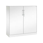 C+P Flügeltürenschrank Asisto 800 x 1.310 x 435 mm (B x H x T) schwarzgrau
