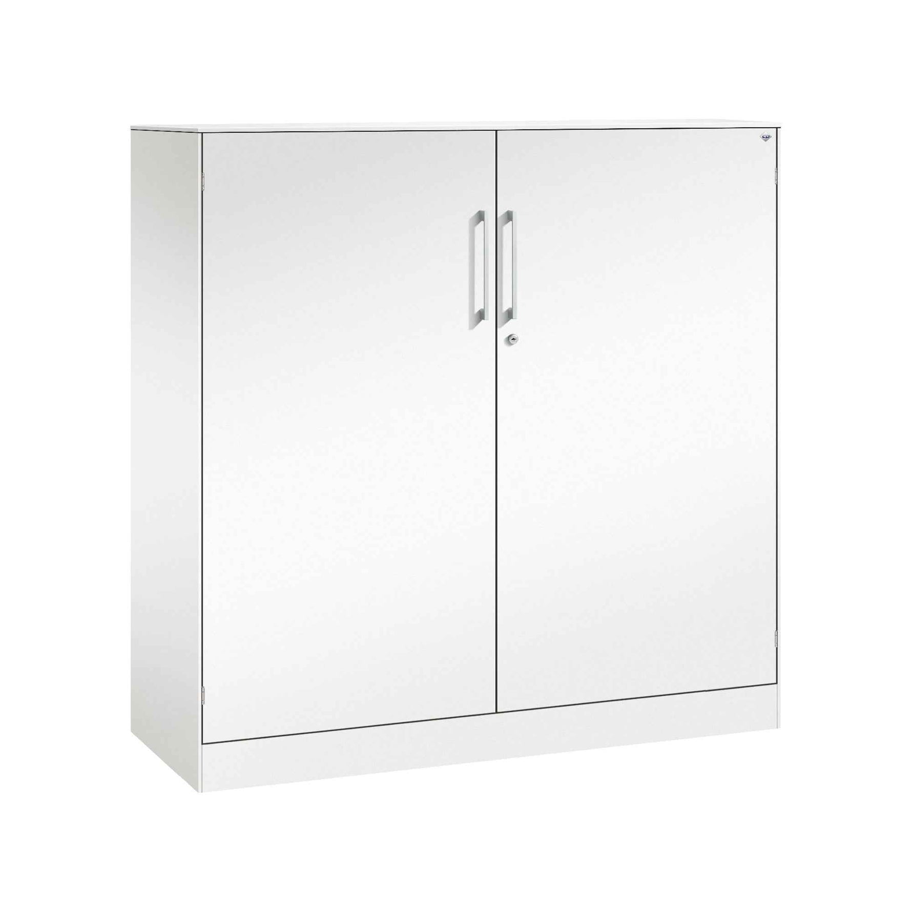 C+P Flügeltürenschrank Asisto 800 x 1.310 x 435 mm (B x H x T) schwarzgrau