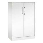C+P Flügeltürenschrank Asisto 800 x 1.310 x 435 mm (B x H x T) schwarzgrau