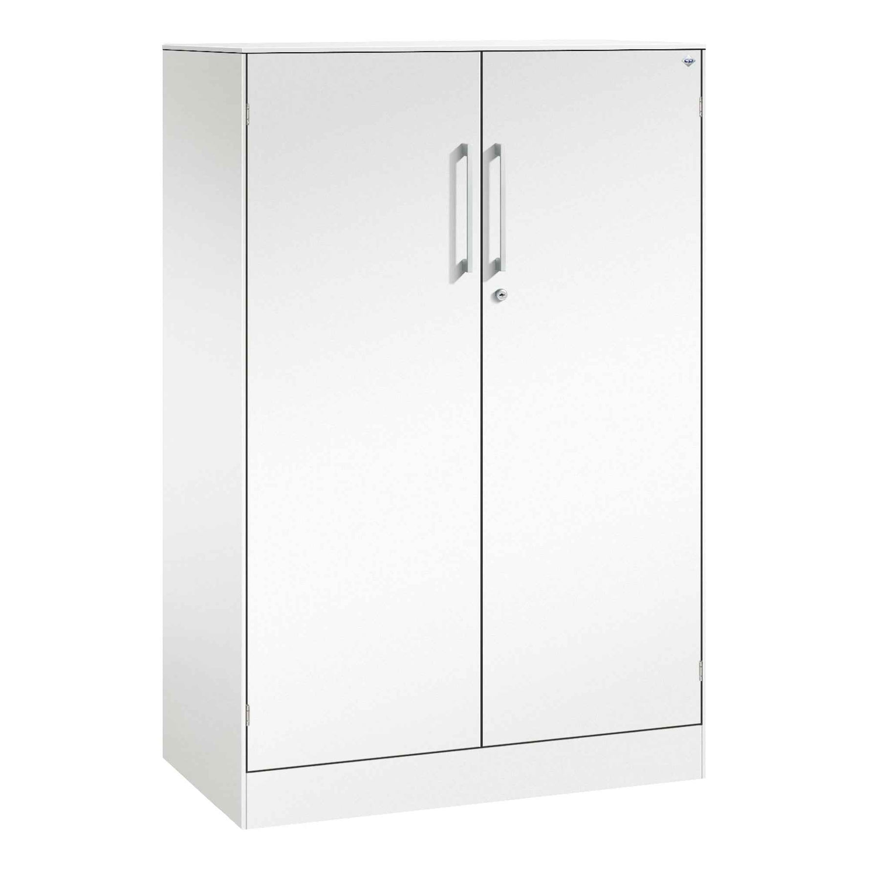 C+P Flügeltürenschrank Asisto 800 x 1.310 x 435 mm (B x H x T) schwarzgrau