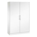 C+P Flügeltürenschrank Asisto 1.200 x 1.980 x 435 mm (B x H x T) schwarzgrau