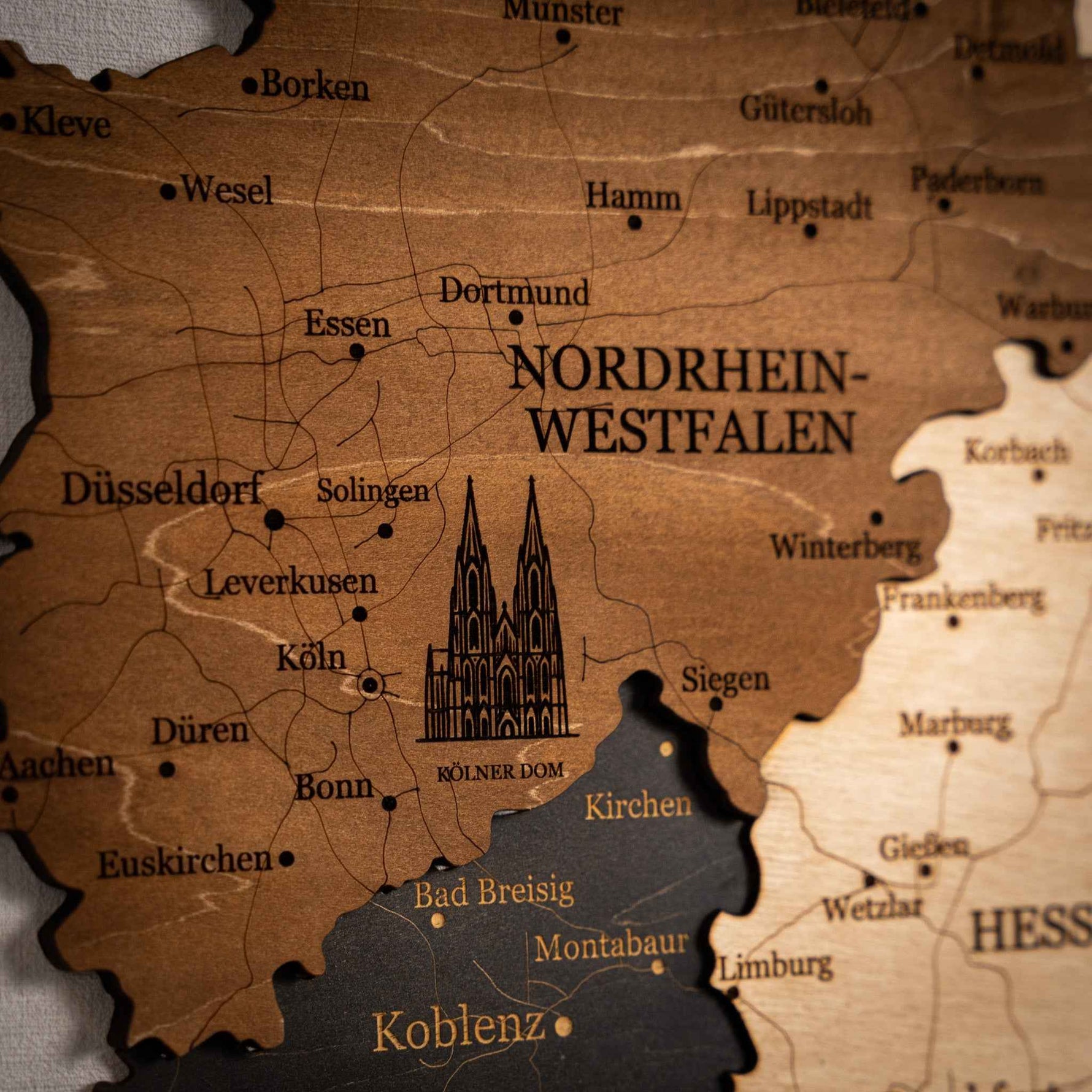 🇩🇪 Germany 3D Wooden Map