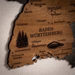 🇩🇪 Germany 3D Wooden Map