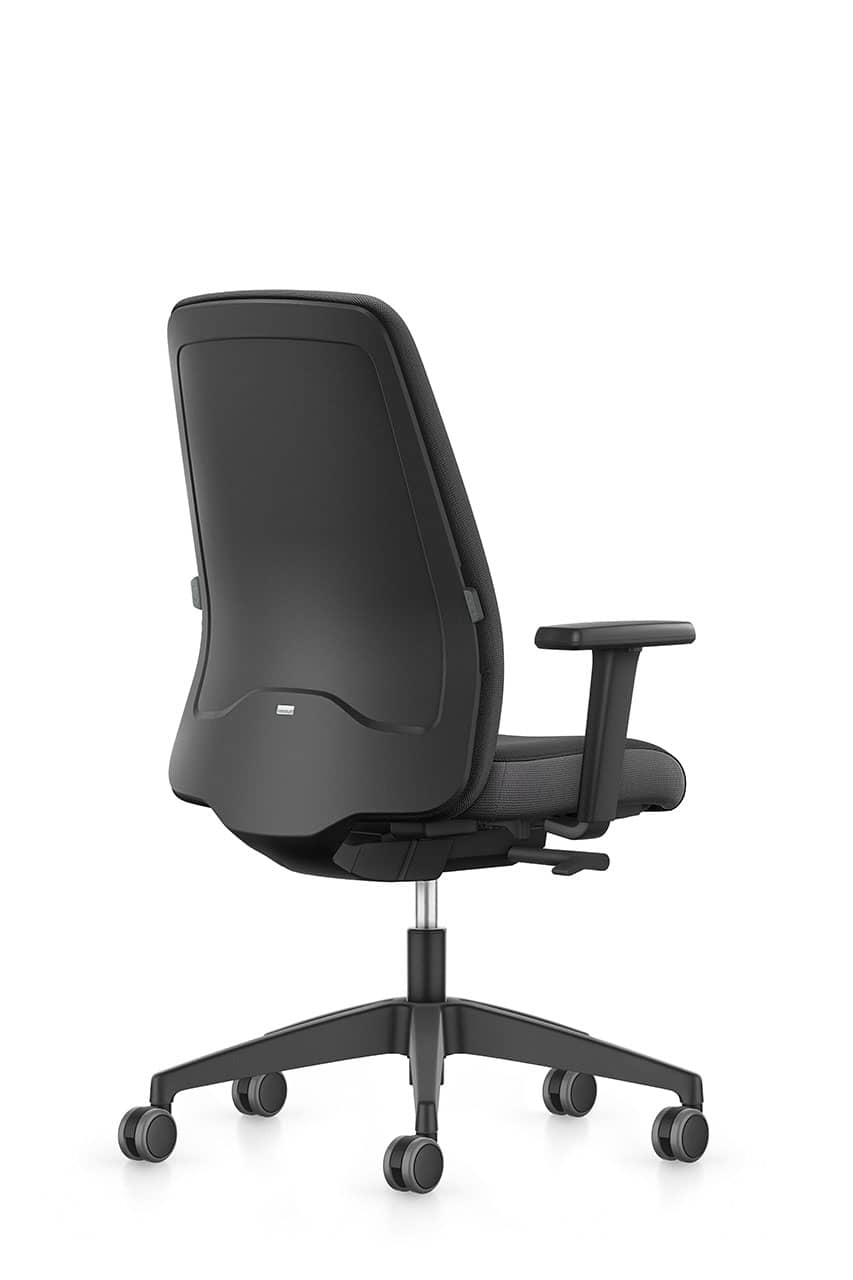 Bürodrehstuhl Wiepa Office Air mit Netzrücken, ergonomischer Sitz, verstellbare Armlehnen und stabile Basis in modernem Design