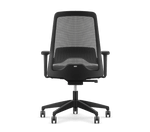 Bürodrehstuhl Wiepa Office Air mit Netzrücken, ergonomischer Sitz, schwarze Polsterung, verstellbare Armlehnen, modernes Design