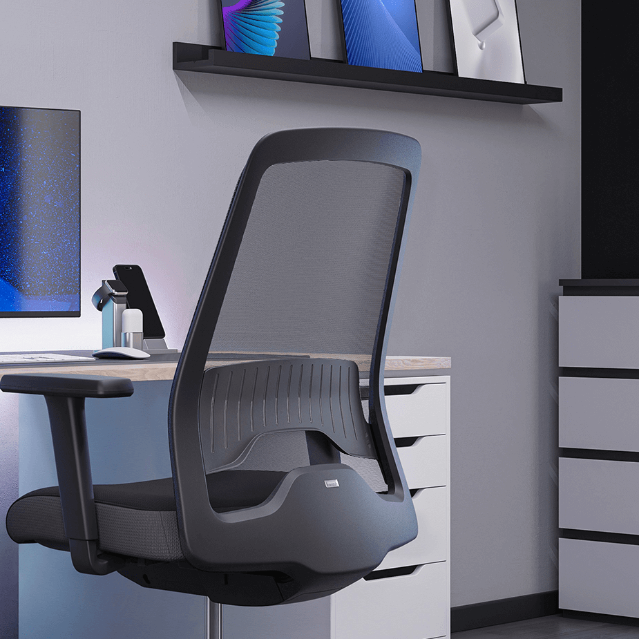 Bürodrehstuhl Wiepa Office Air mit Netzrücken – Produktbild 3