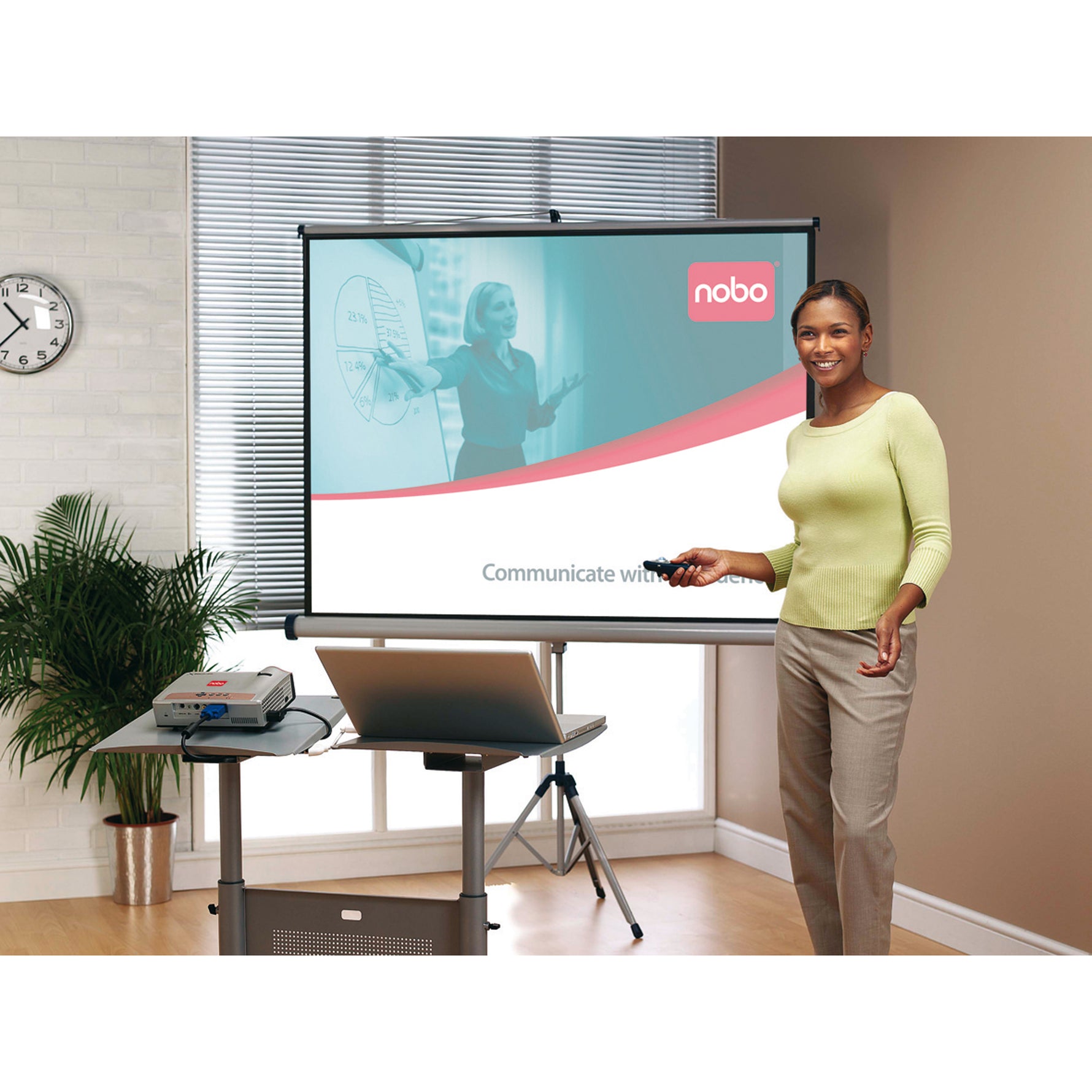Nobo® Stativleinwand 150 x 100 cm (B x H)