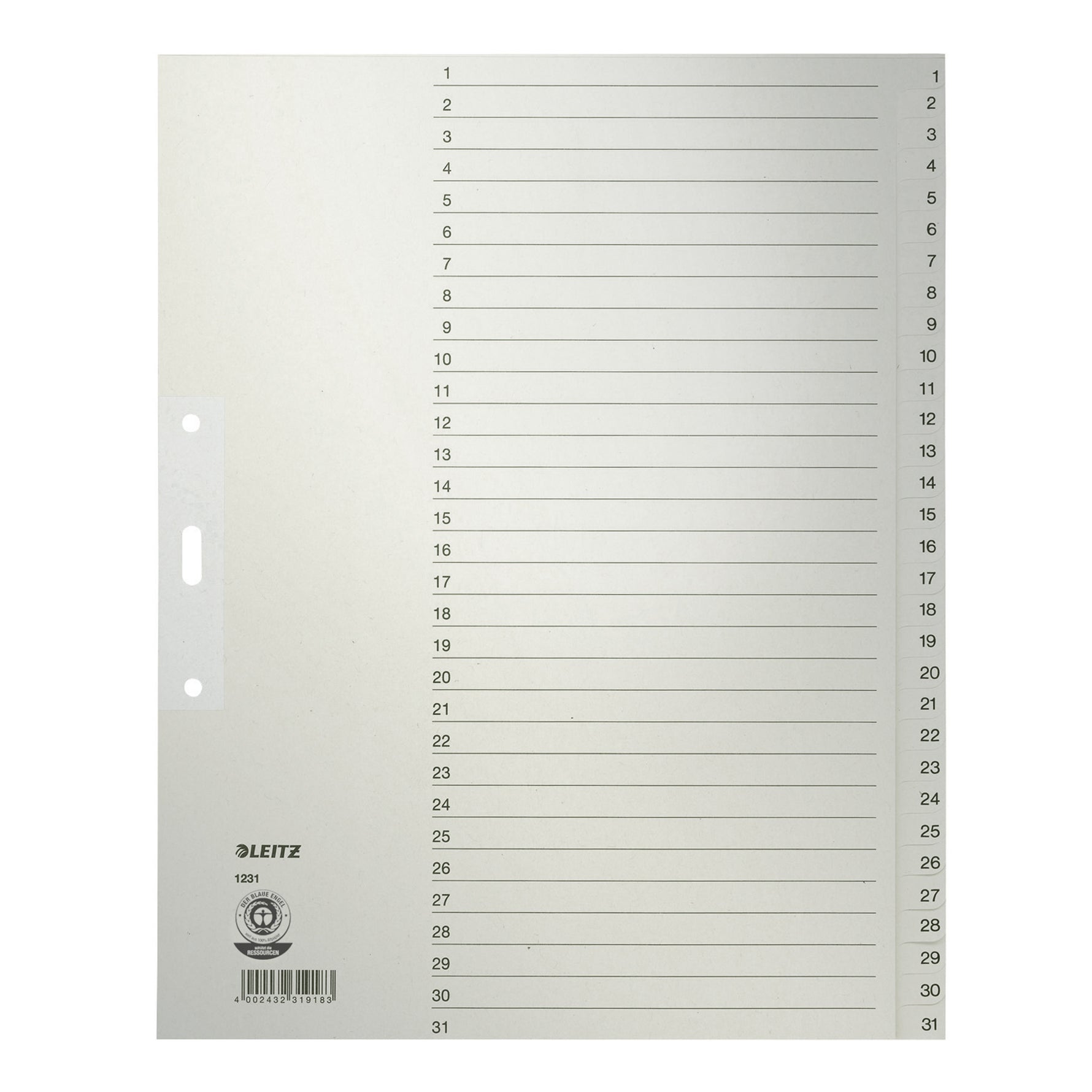 Leitz Zahlenregister