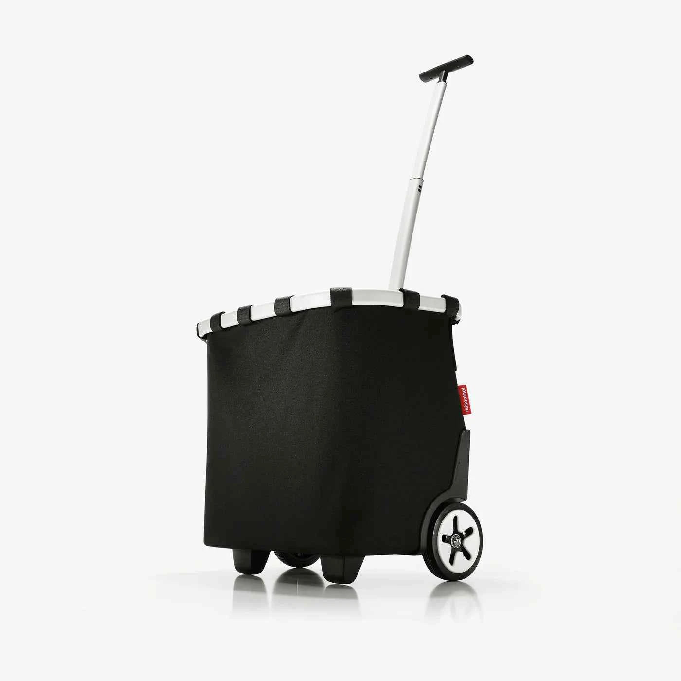 Reisenthel Einkaufstrolley Carrycruiser aus schwarzer Kunstfaser, 42x32x48 cm, mit Griff und Rollen für Einkauf und Transport