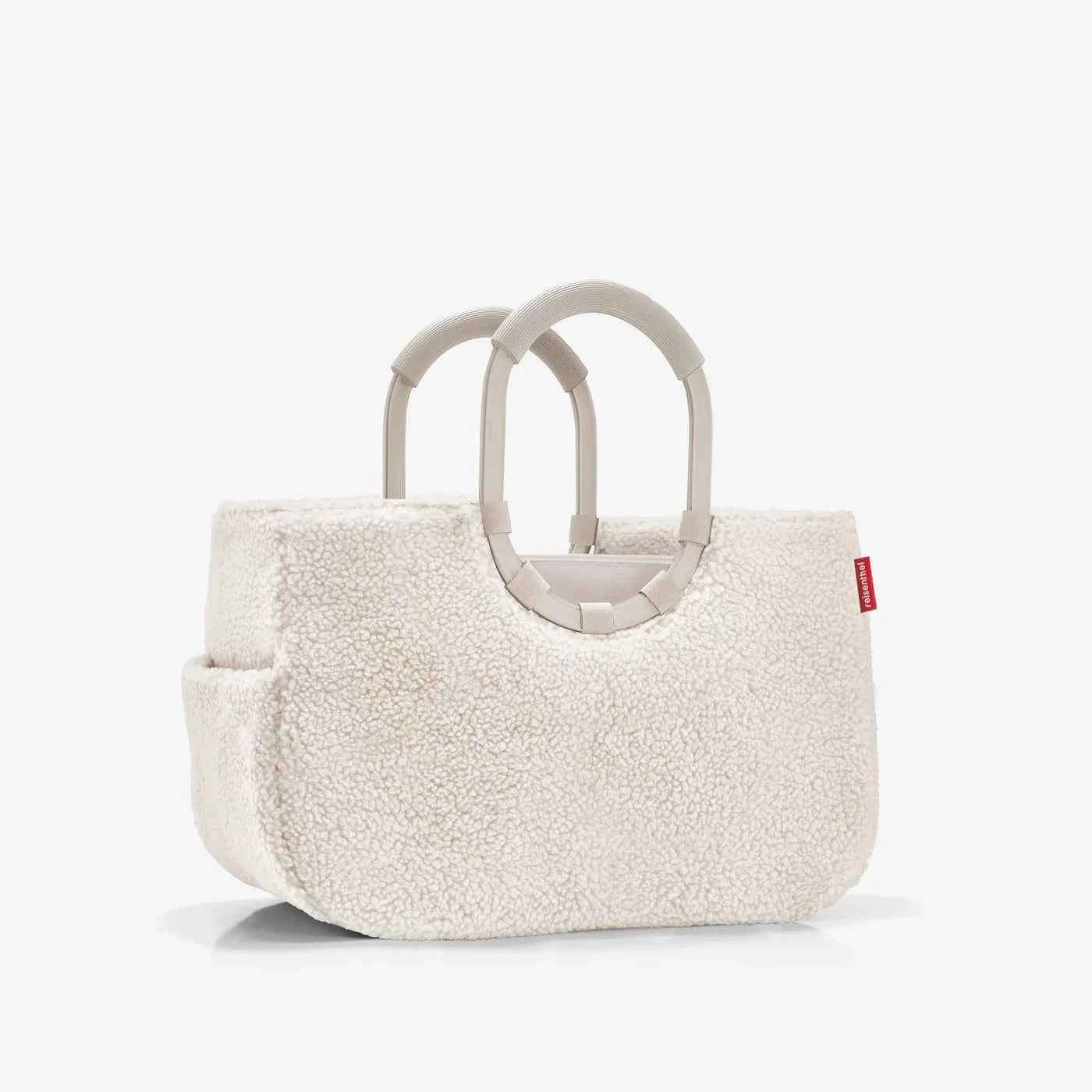 Reisenthel® Einkaufskorb Loopshopper Größe M aus Kunstfaser, braun mit schwarzen Griffen, für Einkäufe und Alltag.