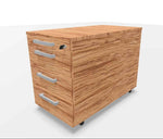 Rustikaler WINI Rollcontainer in Olive Sevilla Dekor, schöner Stauraum mit praktischem Design, ideal für moderne Räume.