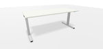 Elektrischer Schreibtisch WINEA STARTUP 2.0 von WINI, Titanweiß, 180 x 80 cm, mit höhenverstellbarem Gestell.