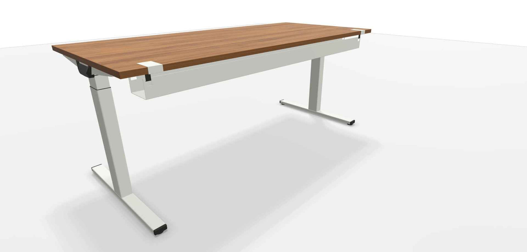 Elektrischer Schreibtisch WINEA STARTUP 2.0 von WINI mit Titanweiß-Gestell, 180 x 80 cm, moderne Arbeitsfläche